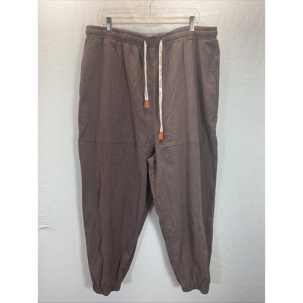 Kidoriman Joggers Mens 3XL Brown baggy Streetwear Japan Harem Pants oversize